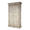 Picture of Dakota French Rustic Solid Wood Large Handcarved Armoire With Shelves