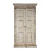 Picture of Dakota French Rustic Solid Wood Large Handcarved Armoire With Shelves