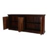 Picture of Logan Rustic Solid Wood 4 Shelf 4 Door Extra Long Buffet Cabinet