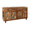 Picture of Bonnieville Rustic Solid Wood Large Sideboard Cabinet with Drawer
