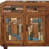 Picture of Bonnieville Rustic Solid Wood Large Sideboard Cabinet with Drawer