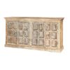Picture of Bremen Distressed Rustic Solid Wood Sideboard Storage Cabinet