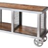 Picture of Roxborough 59" Rustic Industrial 3-Compartment Media Console Cabinet