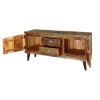 Picture of Modern Rustic Reclaimed Wood Accent Media Console Cabinet