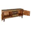Picture of Modern Rustic Reclaimed Wood Accent Media Console Cabinet
