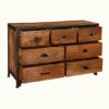 Picture of Noble Industrial Mango Wood 7 Drawer Standard Horizontal Dresser
