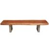 Picture of Natural Edge Acacia Wood & Steel 77” Bench