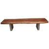 Picture of Natural Edge Acacia Wood & Steel 77” Bench