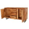 Picture of Modern Pioneer Acacia Wood Live Edge 3 Drawer Large Sideboard