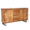 Picture of Modern Pioneer Acacia Wood Live Edge 3 Drawer Large Sideboard