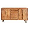 Picture of Modern Pioneer Acacia Wood Live Edge 3 Drawer Large Sideboard