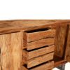 Picture of Modern Pioneer Acacia Wood Live Edge 3 Drawer Large Sideboard