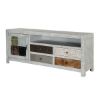 Picture of Mexico Sleek Mango Wood Grey TV Stand Media Console With 4 Drawers