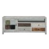 Picture of Mexico Sleek Mango Wood Grey TV Stand Media Console With 4 Drawers