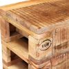 Picture of Rustic Industrial Mango Wood 6 Drawers Bedroom Dresser With Wheels