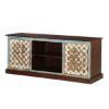 Picture of Cincinnati Intricate Handcrafted Wide Accent Media Console Cabinet