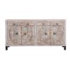 Picture of Turquoise Hand Carved Large Sideboard