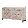 Picture of Turquoise Hand Carved Large Sideboard
