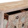 Picture of Turquoise Hand Carved Large Sideboard