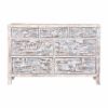 Picture of Rehoboth Distressed Finish Solid Wood 7 Drawer Horizontal Dresser