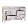 Picture of Rehoboth Distressed Finish Solid Wood 7 Drawer Horizontal Dresser