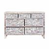 Picture of Rehoboth Distressed Finish Solid Wood 7 Drawer Horizontal Dresser
