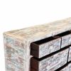 Picture of Rehoboth Distressed Finish Solid Wood 7 Drawer Horizontal Dresser