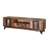 Picture of Boulder Handcrafted 2-Drawer Rustic Mango Wood TV Stand Media Console