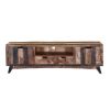 Picture of Boulder Handcrafted 2-Drawer Rustic Mango Wood TV Stand Media Console