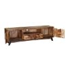 Picture of Boulder Handcrafted 2-Drawer Rustic Mango Wood TV Stand Media Console