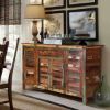 Picture of Tangier Reclaimed Wood 4 Shutter Door Dining Room Large Sideboard