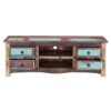 Picture of Appalachia Reclaimed Wood Open Shelf 4 Drawer TV Media Console