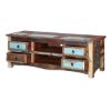 Picture of Appalachia Reclaimed Wood Open Shelf 4 Drawer TV Media Console