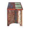 Picture of Appalachia Reclaimed Wood Open Shelf 4 Drawer TV Media Console