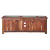 Picture of Appalachia Reclaimed Wood Open Shelf 4 Drawer TV Media Console