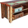 Picture of Appalachia Reclaimed Wood Open Shelf 4 Drawer TV Media Console