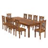 Picture of San Francisco Rustic 12 Piece Transitional Dining Room Set