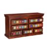 Picture of Mallorca Floral Tiled Solid Wood 7 Drawer Standard Horizontal Dresser