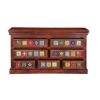 Picture of Mallorca Floral Tiled Solid Wood 7 Drawer Standard Horizontal Dresser