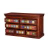 Picture of Mallorca Floral Tiled Solid Wood 7 Drawer Standard Horizontal Dresser