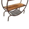 Picture of Menasha 3 Open Shelf Industrial Round Bookcase