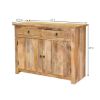 Picture of Waldo Rustic Mango Wood 2 Drawer Storage Buffet Cabinet