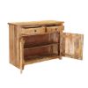 Picture of Waldo Rustic Mango Wood 2 Drawer Storage Buffet Cabinet