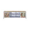 Picture of Bardolph Rainbow Handcrafted Reclaimed Wood Industrial Media Console