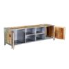 Picture of Bardolph Rainbow Handcrafted Reclaimed Wood Industrial Media Console