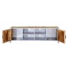 Picture of Bardolph Rainbow Handcrafted Reclaimed Wood Industrial Media Console
