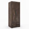 Picture of Sierra Nevada Handcrafted Solid Wood 4 Drawer Tall Armoire Closet