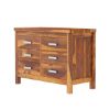Picture of Flagstaff Mid Century Solid Wood 6 Drawer Bedroom Double Dresser
