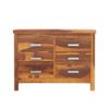 Picture of Flagstaff Mid Century Solid Wood 6 Drawer Bedroom Double Dresser