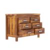 Picture of Flagstaff Mid Century Solid Wood 6 Drawer Bedroom Double Dresser